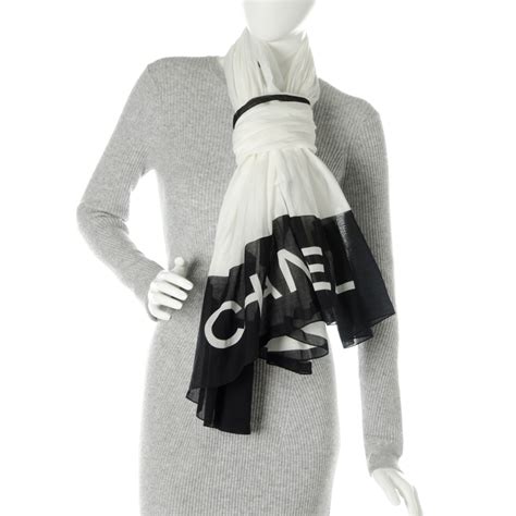 schal von chanel|chanel cotton scarf.